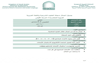 هيئة تحرير مجلة العلوم الشرعية واللغة العربية تعقد اجتماعها الثاني للعام الجامعي 1445هـ
